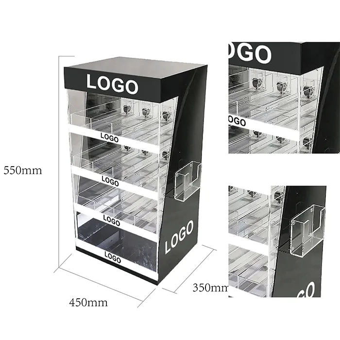 Acrylic Counter Display Stands For Vaping Products