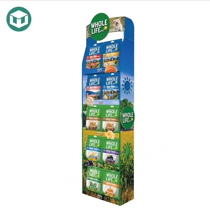Cardboard Pet Food Display Shelf